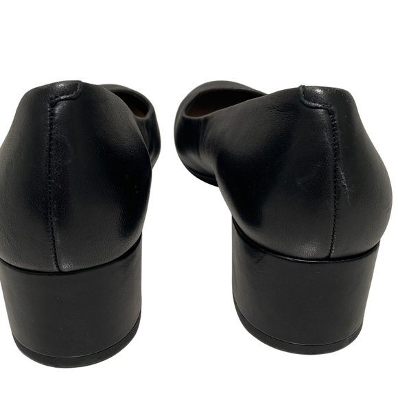 Easy Spirit Comfort Ailene Low Block Heel Dress Shoes Pumps Black Leather Size 8 - Picture 9 of 12